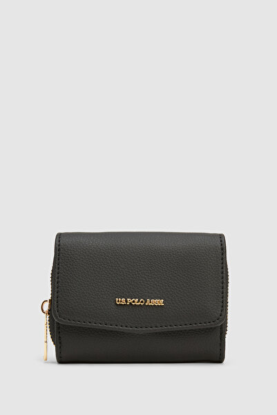 U.S. Polo Assn. Women's Black Wallet 50324879-Vr046