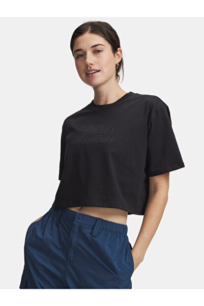 Under Armour Tricou de damă UA W SCRIPTHEART CROP SS