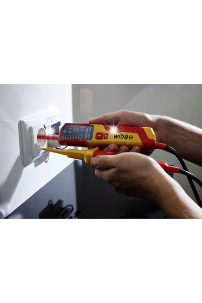 wiha Tester de tensiune și continuitate a circuitului 121000V AC, CAT IV 45216
