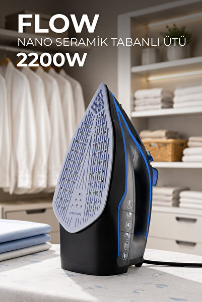 Lorenzo Flow 2200 Watt 160 Gr Seramik Buharlı Ütü