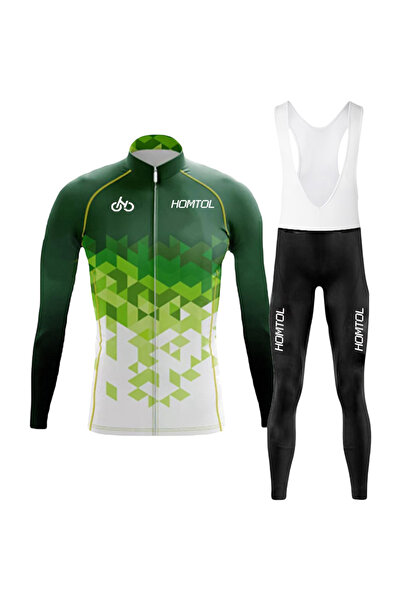 OEM Costum de Ciclism pentru Bărbați Set Sportiv cu Inserție de Gel Verde XXL