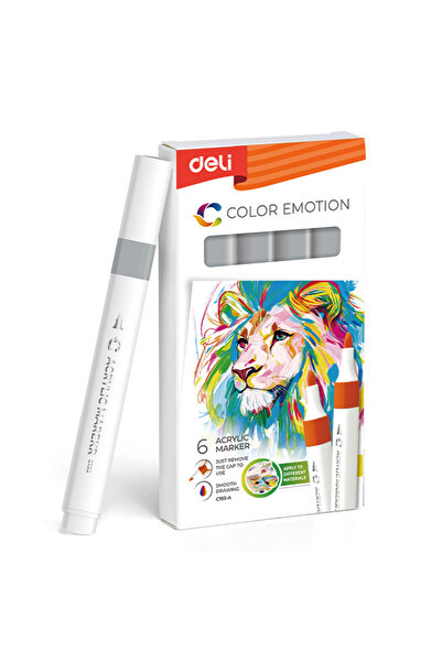 Deli Marker acrilic gri Color Emotion
