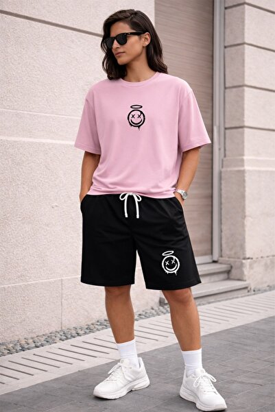 x-compass life Set de tricou și pantaloni scurți unisex, supradimensionat, cu...