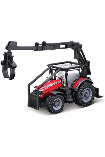 Bburago Junior Tractor cu încărcător frontal Massey Ferguson 8740S Bburago