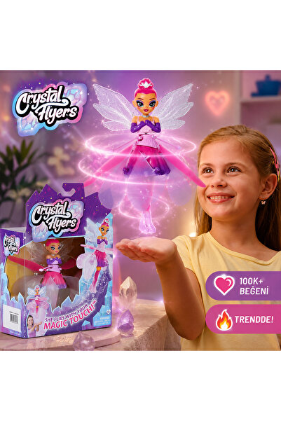 FABBA TOYS 6068672 İnteraktif Kristal Sihirli Uçan Peri Sensör Kontrollü El T...