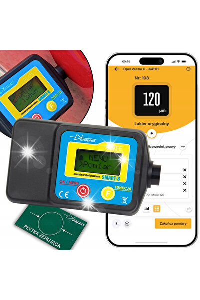 PRODIG-TECH Tester de grosime a vopselei GL-SMART-8, sondă cu presiune, din a...