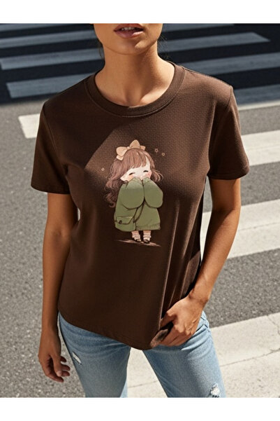 trendypassion Unisex Cute Anime Girl Printed Design Tshirt