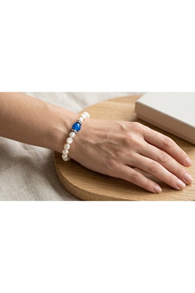 robel Emerald Serenity Pearl Bracelet – Elegant Freshwater Pearls with Natura...
