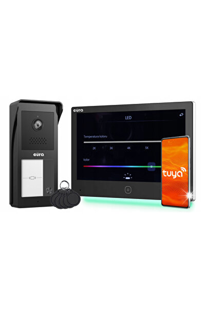 Euraka Videointerfon EURA 2 fire VDP-49A3-2TY negru Tuya