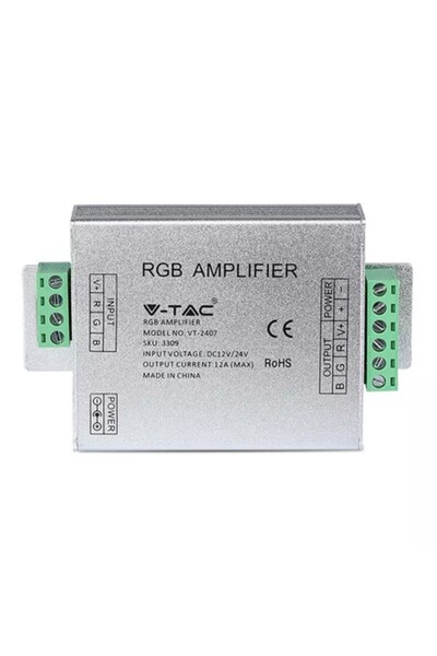 V-TAC Amplificator bandă LED RGB 12V/24V 12A 144W/288W