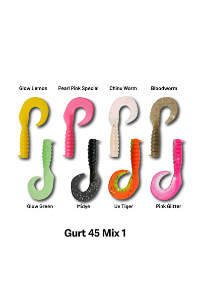 Hanfish Gurt 60 mm Mix Seri Silikon Yem MİX 1