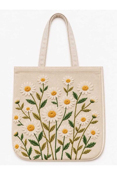 ÖZDAĞ HOME CONCEPT 40X40 cm Digital Printed Suede Fabric Women's Shoulder Bag...
