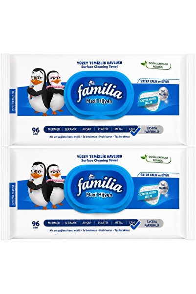 Familia Yüzey Temizlik Havlusu 96 Yaprak Maxi Hijyen Kabartma Doku Plastik Ka...