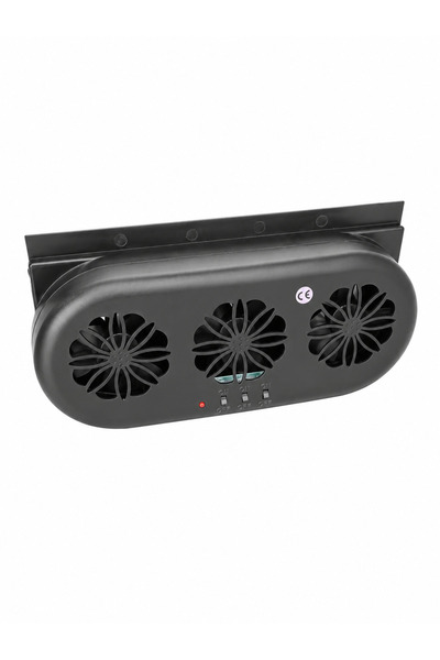 Alayjah Solar Car Exhaust Fan, Dual Solar & USB Powered Ventilation Fan, 3-Sp...