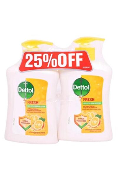 Dettol سائل غسيل اليدين المنعش ليمون وزهر البرتقال من ديتول - 200 مل | 1+1