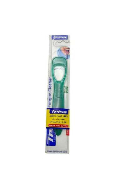 Trisa Swiss Made Kid Tongue Cleaner- Green