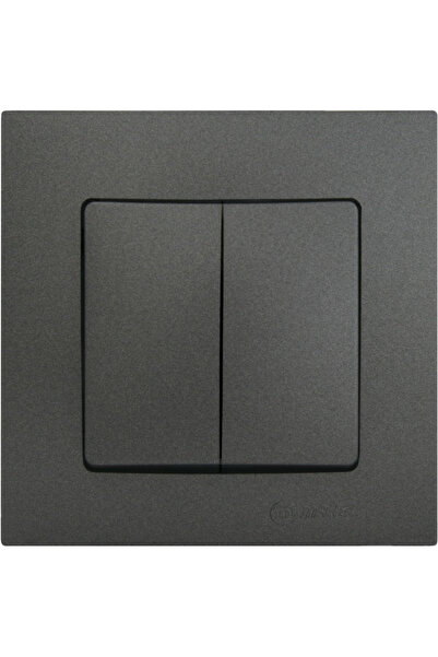 MAKEL Διακόπτης Έκπλυσης K/M Ανθρακί Ματ Lillium Kare 32050103