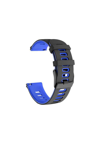 OEM Δίχρωμο λουράκι σιλικόνης Huawei Watch 4 46mm Watch 4 Pro 48mm Μαύρο Μπλε