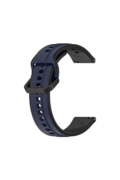 OEM Δίχρωμο λουράκι σιλικόνης μαύρο (Mi Watch)