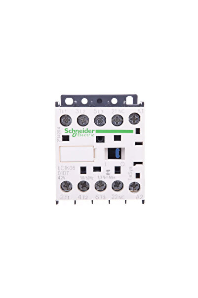 SCHNEIDER Contactor de alimentare 6A 3P 42V AC 0Z 1R LC1K0601D7