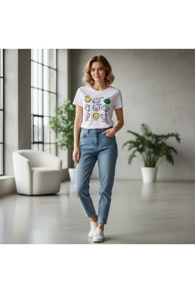 OEM Tricou de damă, bumbac, cu imprimeu NT2501-13