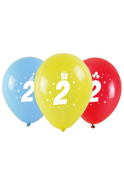 Arpex Balon cu cifra imprimată - 2 (3 buc.)