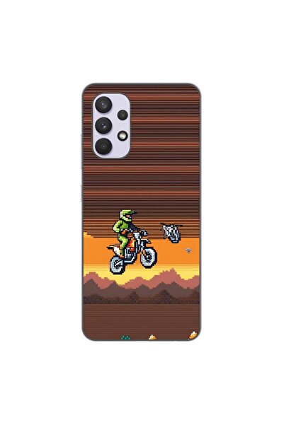 OEM Калъф, съвместим със Samsung Galaxy A32 5G, силиконов гел TPU, с десен Пи...
