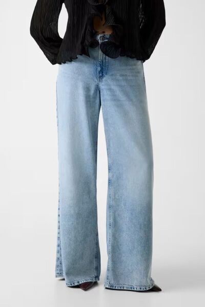 Guess Pantaloni denim pentru femei albaștri