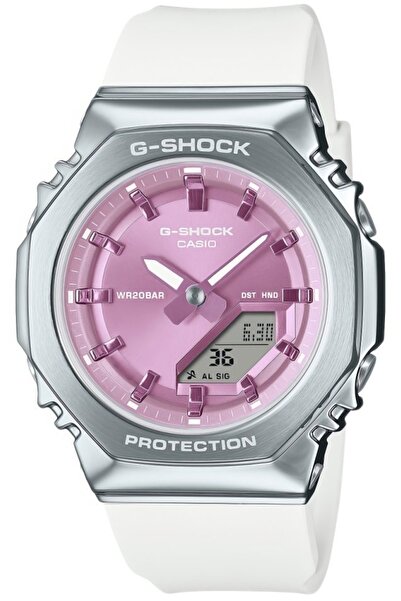 G-SHOCK Ceas de damă GM-S2110-7A6ER roz, sportiv, rezistent la șocuri.