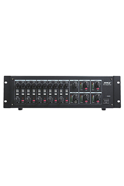 BST Amplificator mixer cu 4 zone, 4x60W, 5 canale, 100V/70V, rack 19” 3U