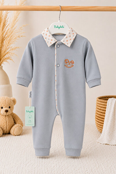 Babyhola 100% Cotton Baby Boy Jumpsuit Newborn Hospital Release Organic 15044