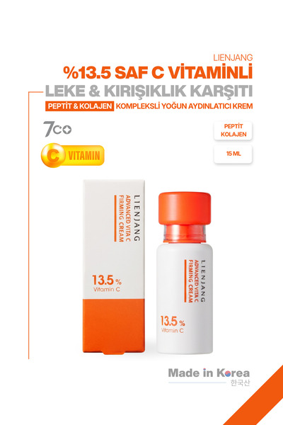 Lienjang %13.5 Saf C Vitamini & Peptit |Leke & Kırışıklık Karşıtı |Yoğun Aydı...