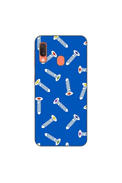 OEM Калъф, съвместим със Samsung Galaxy A20e, силиконов гел TPU модел с шарка...