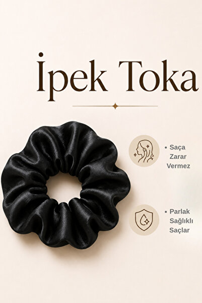 İpek %100 Siyah Toka