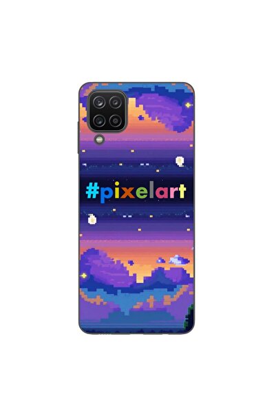 OEM Θήκη συμβατή με Samsung Galaxy A12 από σιλικόνη gel TPU με σχέδιο Pixel A...