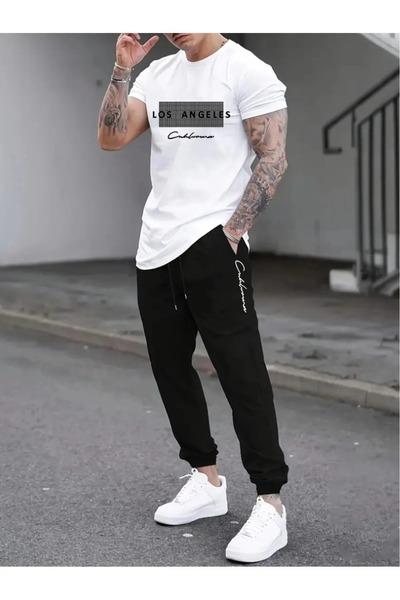 PAVRO Unisex Oversize Top and Bottom Two-Piece Comfortable Tracksuit Set