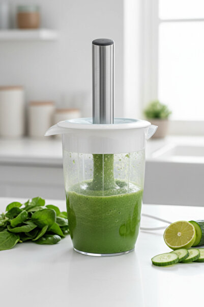 YAZICI 1 Liter Measuring Blender Container |   Hand Blender Compatible Mixer ...