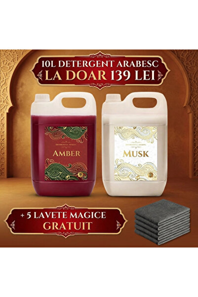 Detergentul Arabesc Pachetul Arabesc: 10L Detergent Gel cu Parfum Oriental + ...