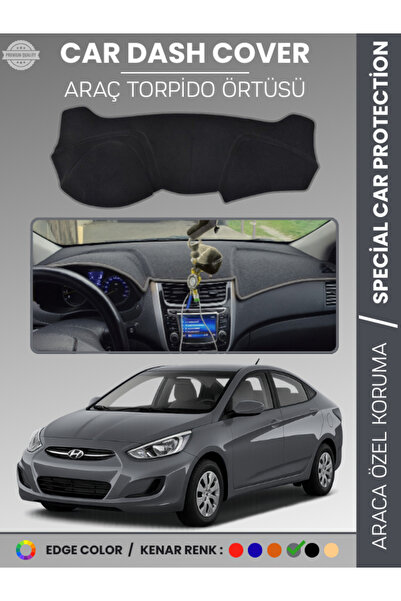 COLONY Hyundai Accent Blue Gri Torpido Örtüsü Ön Göğüs Koruma Torpido Koruma ...