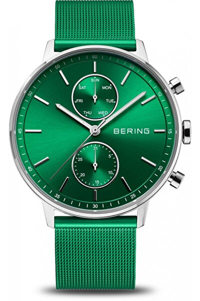 Bering Ceas bărbătesc 13242-808, Verde — Clasic la modă