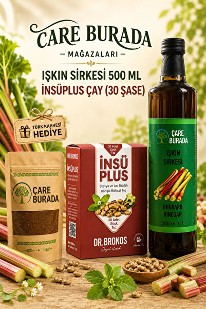 Çare Burada İNSÜ Direnci Seti {İnsüplus Çay (30 Şase) & Işgın Sirkesi 500 Ml}...