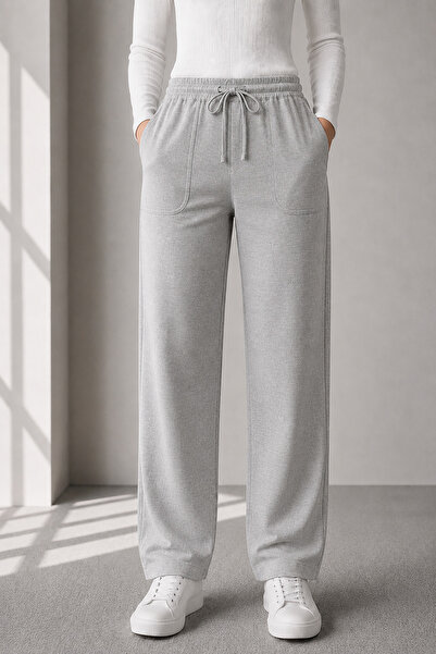 Kozik Pantaloni de damă, 100% bumbac, cu croială standard, confortabili