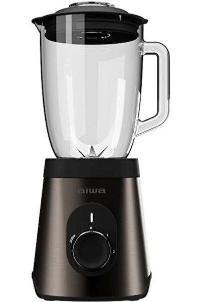 Aiwa Μπλέντερ με γυάλινη κανάτα 1,5 λίτρα 1500W Μαύρο