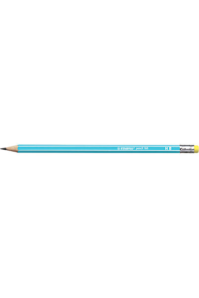 Stabilo Creion grafit 2160, HB, radiera, albastru