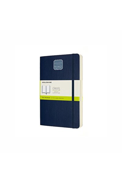 Moleskine Caiet Clasic L (13x21 cm), cu copertă moale, albastru safir, 400 de...