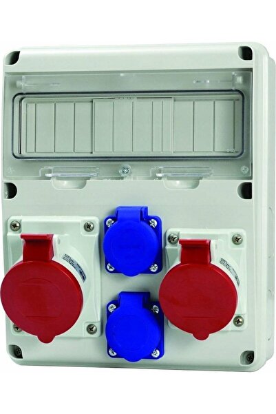 SCAME Comutator de construcție montat pe suprafață 2x16A/5P 2x230V 11 Module ...