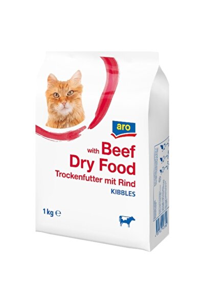 Aro Hrană uscată pentru pisici, vită, ARO, 1 KG