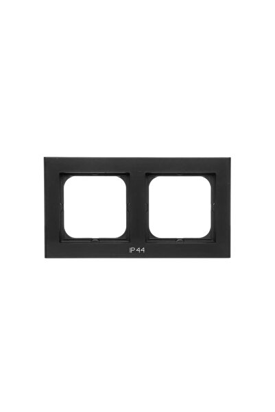 OSPEL Sonata Cadru dublu pentru elemente de fixare IP-44 Negru Metalic (RH-2R...