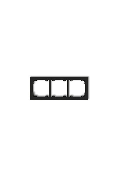 KARLIK Ramă universală triplă negru mat DECO (12DR-3)