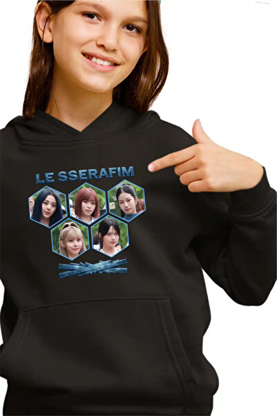 OEM Παιδικό Κοριτσίστικο Φούτερ Le Sserafim Kpop Merch Sakura Serafim